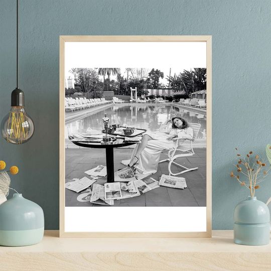Discover Faye Dunaway black white Premium Matte Vertical Poster