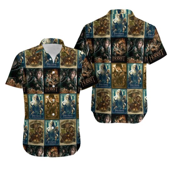 Discover The Lord of the Rings The Hobbits Button Shirt, The Lord of the Rings Hawaiian Shirt