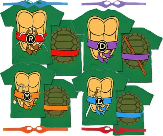 Discover Teenage Mutant Ninja Turtles Halloween Cosplay Costume T-Shirt 3D
