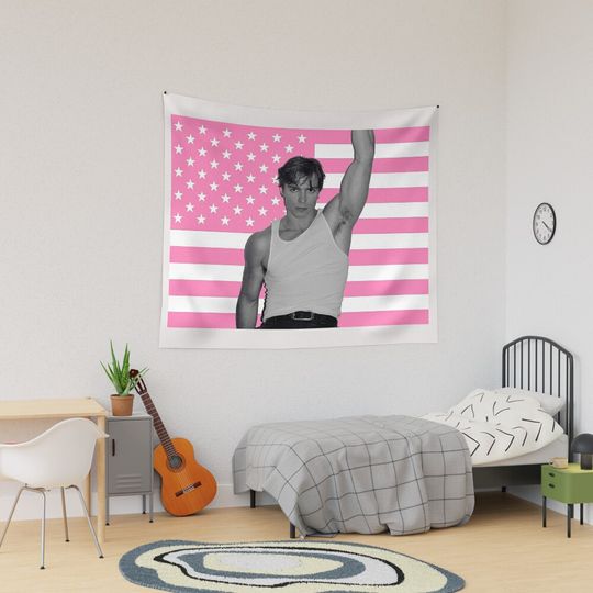 Discover Pink American Flag Nicholas Chavez Tapestries, Gifts for Fan