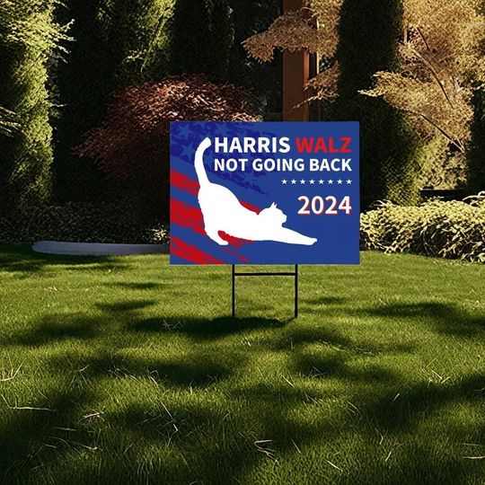 Discover Harris Walz 2024 Yard Sign, 2024 Campaign Election Sign, Lawn Protest Sign