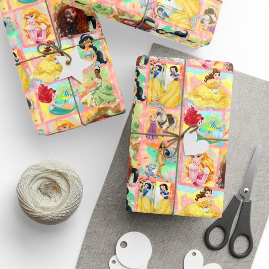 Discover Princess birthday Wrapping Papers