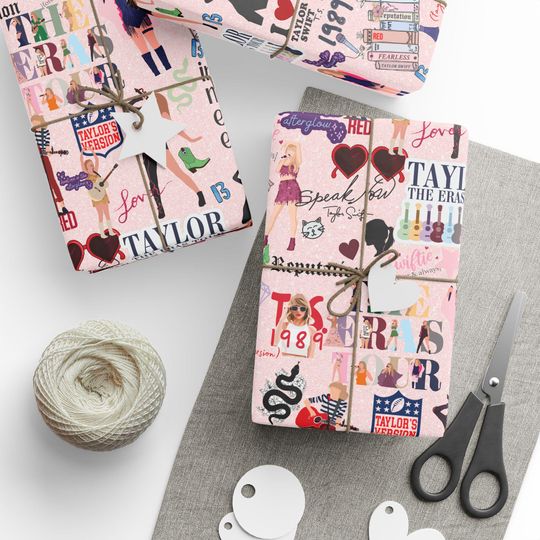 Discover Pink Taylor Wrapping Papers