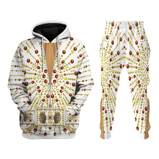 Discover Elvis Presley Sunburst Costume Hoodie - Rock and Roll Apparel