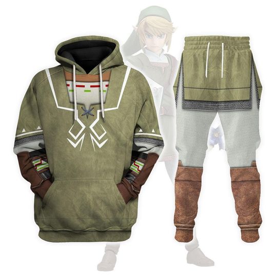 Discover Legend of Zelda Link Cosplay Costume Hoodie - Zelda Merchandise