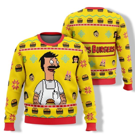 Discover Bob Burgers Christmas Sweater, Christmas Sweater Woman, Bob Belcher Shirt, Cartoon Shirt, Ugly Sweater Shirt, Holiday Xmas Gift Shirt