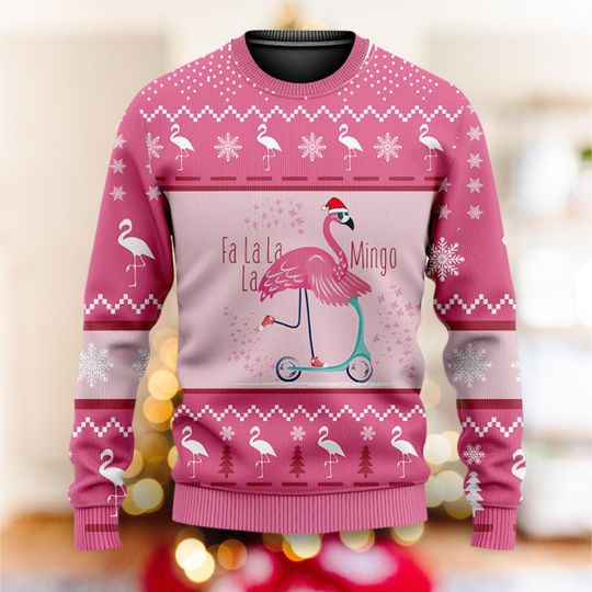 Discover Fa La La Flamingo Christmas Sweater for Women