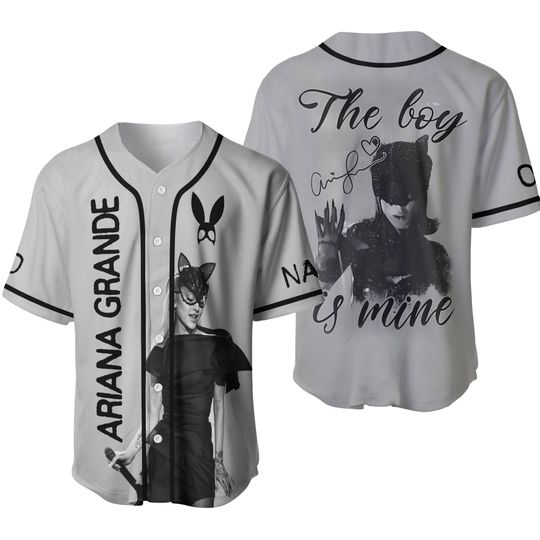 Discover Ariana The Boy Is Mine Catwoman Fan Personalized Baseball Jersey