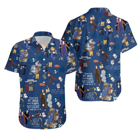 Discover Doctor Who Hawaiian Shorts Set