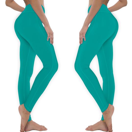 Discover Teal | Teal Green | Solid Color | Leggings