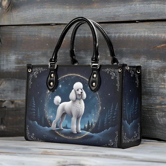 Discover Poodle Dog Bag Cute Leather Bag, Unique Gift for Her