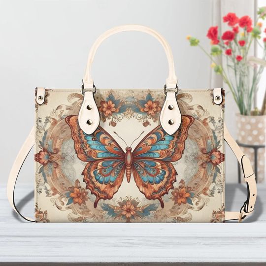 Discover Boho Bag Butterfly Leather Bag, Unique Gift for Her