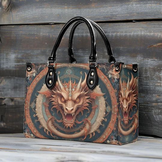 Discover Spooky Dragon Leather Bag, Unique Gift for Her