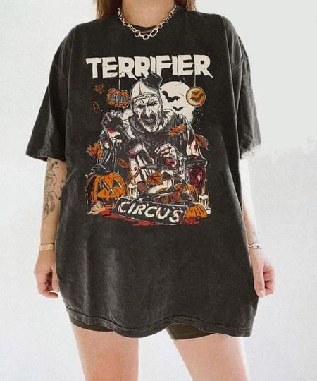 Discover Terrifier Shirt, Art the Clown Tshirt, Horror Movie Shirt, Clown Tee Shirt