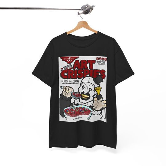 Discover Art the Clown Crispies Tee Vintage Shirt, Terrifier Horror Movie T-Shirt