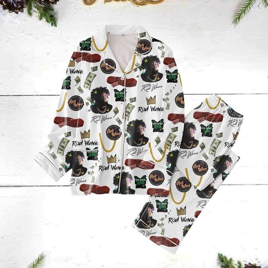 Discover Rod Wave Christmas Pajama Set