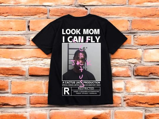 Discover Travis Look Mom I Can Fly Hip Hop Shirt