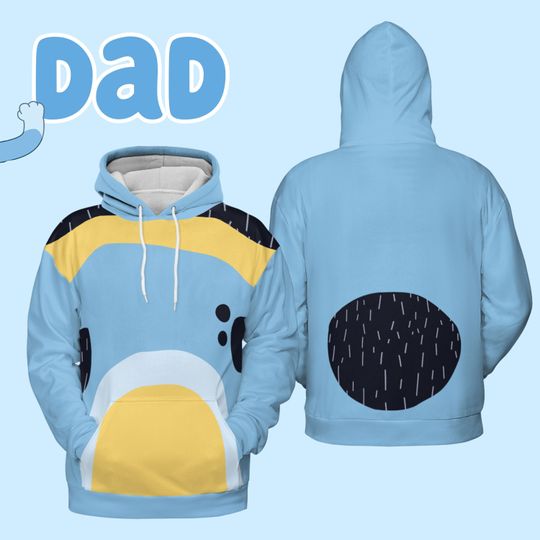 Discover Father Dog Family 3D Cosplay Hoodie, Father Heeler Cosplay Hoodie