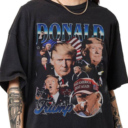 Discover Donald Trump 2024 90s Vintage Bootleg Style T-Shirt