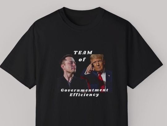 Discover Elon Musk and Donald Trump department of Government Efficiency Tshirt