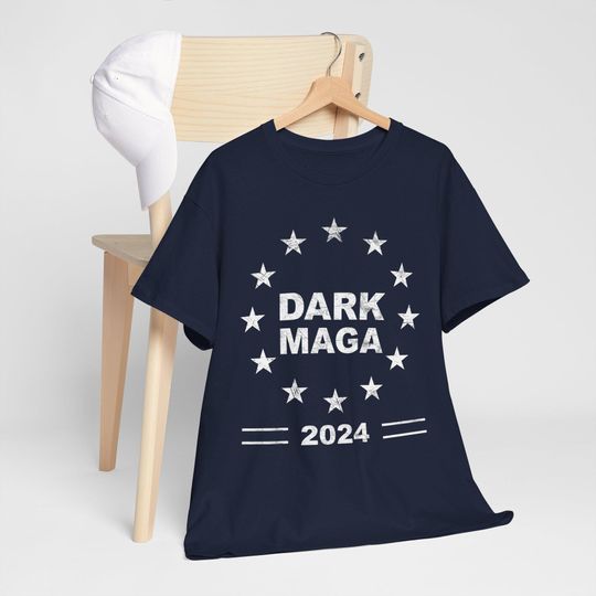 Discover Dark MAGA Election 2024 Unisex Tee, Political Graphic T-Shirt, Conservative Apparel, Patriotic Shirt, Republican Gift, Conservative Clothing