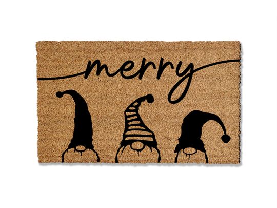 Discover Merry Christmas Gnome Doormat, Christmas Doormat