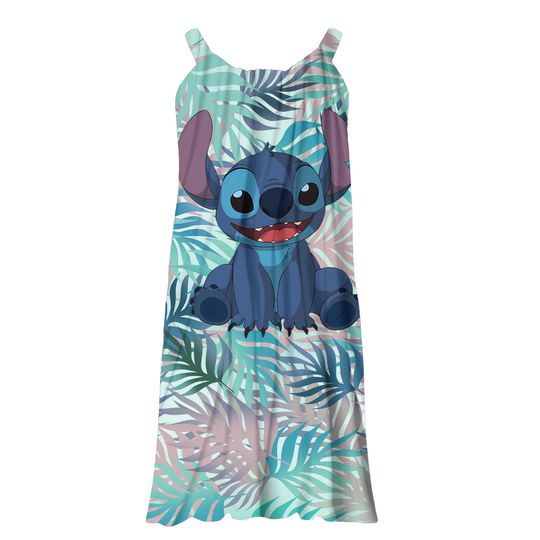 Discover Cute Blue Dog Beach Dress, Magic World Girl Dress, Blue Dog Movie Mom Dress