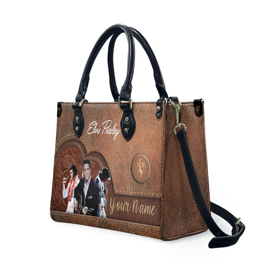 Discover Personalized Elvis Presley Handbag, Women Leather Handbag, Music Lover Bag