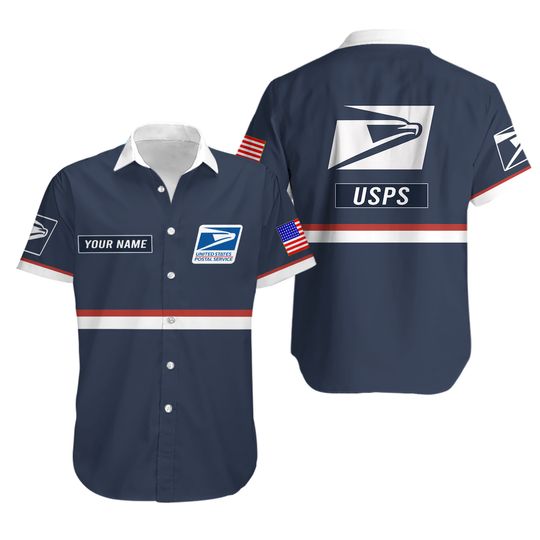 Discover Personalized Name Postal Worker 3D Hawaii Shirt