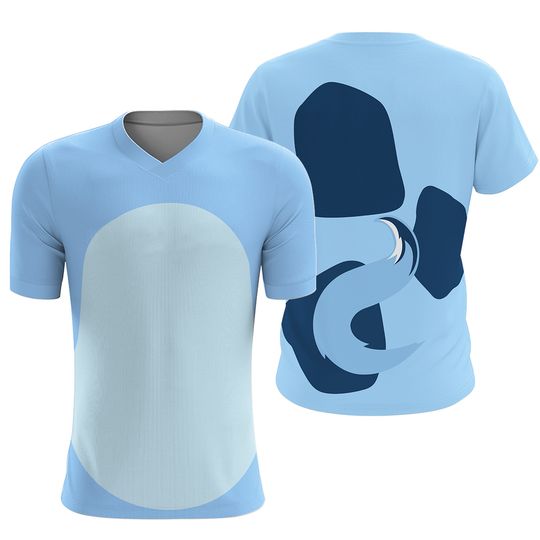 Discover Blue dog Youth crew neck t-shirt- Costume, Bounding, Cosplay