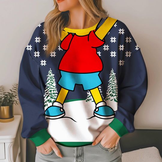Discover Bart Simpsons Ugly Christmas Sweatshirt | The Simpsons Ugly Sweater