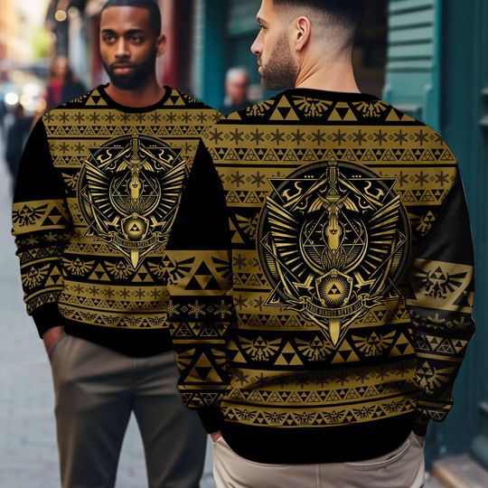 Discover Legend Of Zelda Breath Of The Wild Symbol Ugly Christmas Sweater