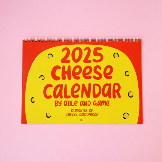 Discover 2025 Cheese Wall Calendar for Cheese Lovers