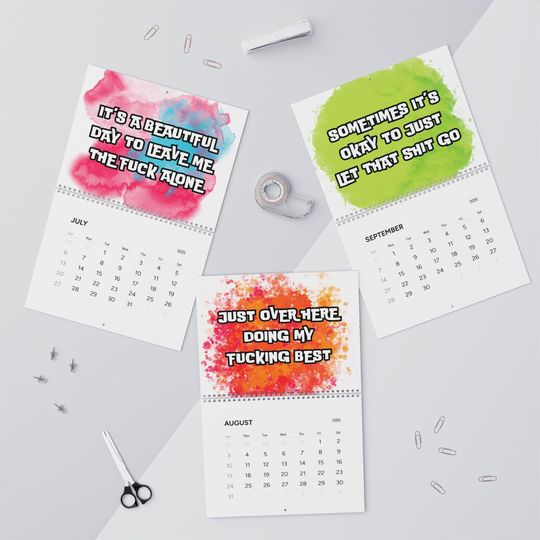Discover Sarcastic 2025 Wall Calendar for Work