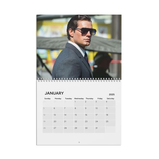 Discover Henry Cavill 2025 Calendar | Photo Wall Calendar 2025 | Henry Cavill Fan Gift
