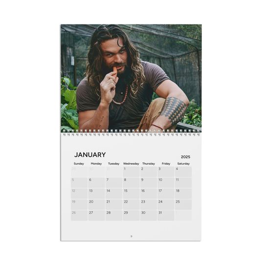 Discover Jason Momoa 2025 Calendar | Photo Wall Calendar 2025 | Jason Momoa Fan Gift
