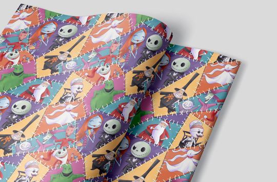 Discover Nightmare Before Christmas Wrapping Paper