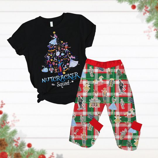 Discover Nutcracker Christmas Pajamas Set, Nutcracker Ballet Holiday Pajamas