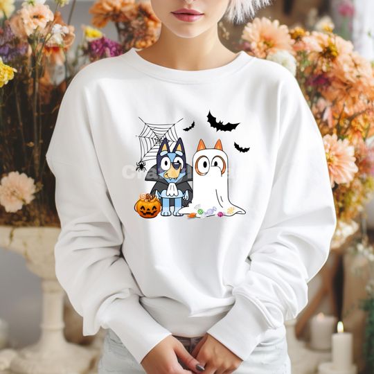 Discover BlueyDad Halloween Treat Bag Sweatshirt - Family Matching Design