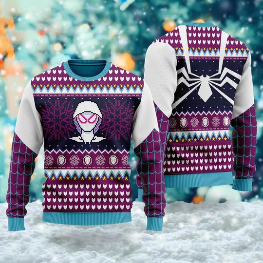 Discover Superhero Movie 3D Hero Girl Comic Ugly Christmas Sweater