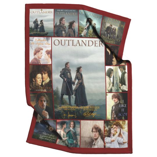 Discover Outlander TV Series Blanket, Jamie Fraser Claire Fraser Fleece Blanket, Birthday