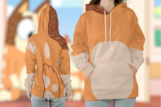 Discover Mum Puppy Halloween Costume Hoodie, Mum Puppy Family Hoodie