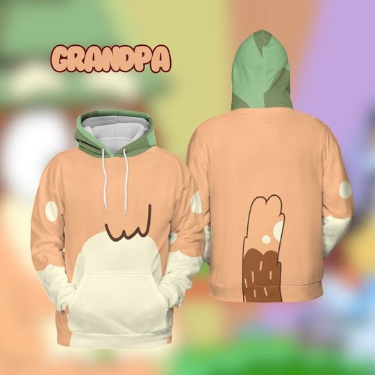 Discover Grandpa Dog Halloween Costume 3D Hoodie, Grandpa Dog And Friend Movie Hoodie