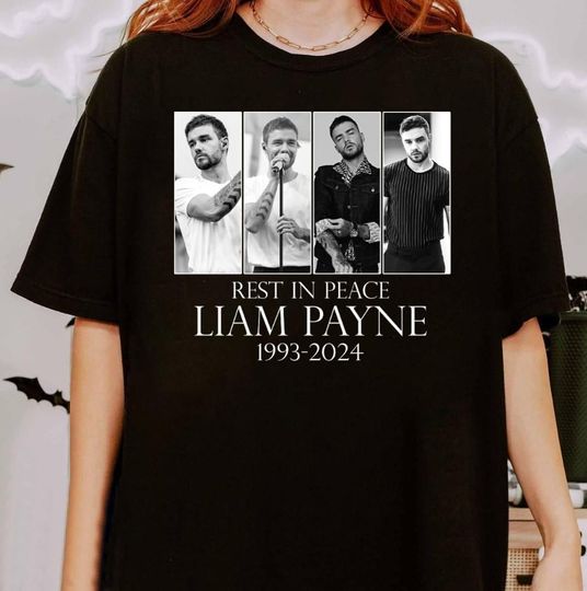 Discover Rest In Peace Liam Payne 1993-2024 Vintage Unisex Black Shirt