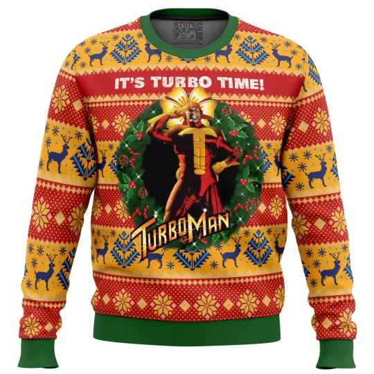 Discover It's Turbo Time Turbo Time Ugly Christmas Sweater