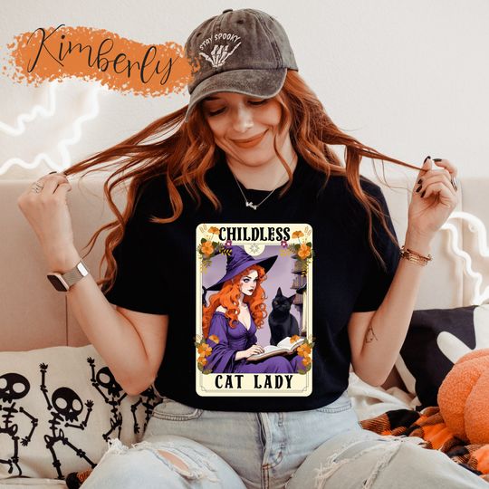 Discover Tarot Card Childless Cat Lady for Kamala Harris Shirt - Election 2024