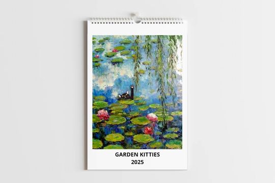 Discover Cats in Famous Gardens 2025 Calendar  A Purrfect Journey
