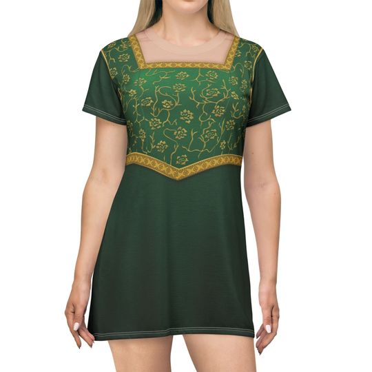 Discover Fiona Inspired Short Sleeve Dress, Halloween Adult Cosplay, Kingdom Far Far Away Outfit