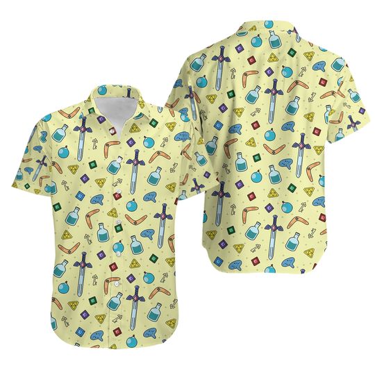 Discover Legend of Zelda Button Shirt