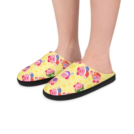 Discover Kirby Indoor Slippers, Gift For Her For Him